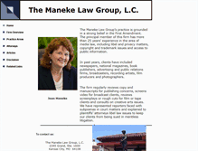 Tablet Screenshot of manekelaw.com